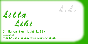 lilla lihi business card